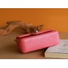 Chanel Top Handle gold hardware pink lambskin mini bag