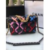 Chanel 19 colorful black leather 26cm