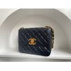 Chanel CF flapbag black lambskin 24k gold hardware medium bag