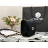 Chanel velvet black 02 flap bag 99109