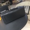 Chanel Quilted Calfskin Large Shopping Tote Bag Black