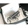 Chanel 22A metal black case bag