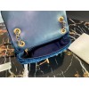 Chanel 21A Jewel Chain Blue Velvet Bag