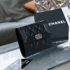 Chanel boy compact black caviar wallet