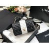 Chanel 22C flap black bag 20cm