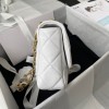 Chanel flapbag calfskin white 2020SS