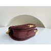 Chanel 22A Small Boy Messenger Red Velvet Bag