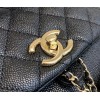 Chanel 23P caviar leather 2 pockets backpack