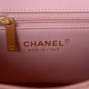 Chanel heart chain pink lambskin bag