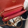 Chanel WOC Caviar Leather in Red