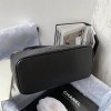 Chanel tote shopping CC beige leather black bag