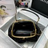 Chanel Lampskin Clutch Black AS2137