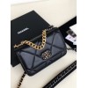 Chanel Quilted 19 Wallet on Chain WOC Black 2019