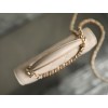 Chanel Beige Lambskin Quilted Mini Top Handle Rectangular Flap Bag