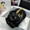 Chanel Lampskin Clutch Black AS2137