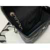 Chanel Lambskin Small Dinner Black Bag AS2877