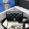 Chanel pearl chain flap bag