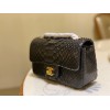 Chanel Classic Black Python Mini Bag