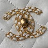 Chanel flap bag 20cm white AS2975
