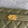 Chanel Caviar WOC Chain Wallet Green A80287 VS07114