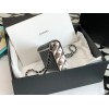 Chanel 22A metal black case bag