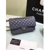 CHANEL 1112 Grey Medium Size 2.55 Lambskin Leather Flap Bag With Gold/Silver Hardware