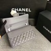 Classic Chanel Lambskin Flap Shoulder Bag Grey A01112 VS00884