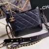 Chanel Chanels Gabrielle Small Hobo Bag Navy Blue A91810 VS04090