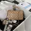 Chanel 22B Mini CF handle beige bag