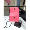 Chanel Lambskin Card Holder Pink AP2397