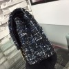 Chanel Double Flap Bag Medium Black Tweed Bag