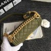 Chanel Green Quilted Caviar Small Boy Bag A67085 VS06103