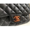 Chanel classic flap black 17cm bag