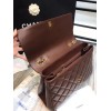 Chanel Flap Bag Large Red Gold Hardware 33cm