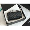 Chanel Flap Phone Holder With Chain Black Bag