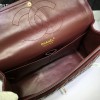 CHANEL 1112 Maroon Red Size 33cm Lambskin Leather Flap Bag With Gold / Silver Hardware