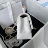 Chanel 22B Mini CF handle white bag