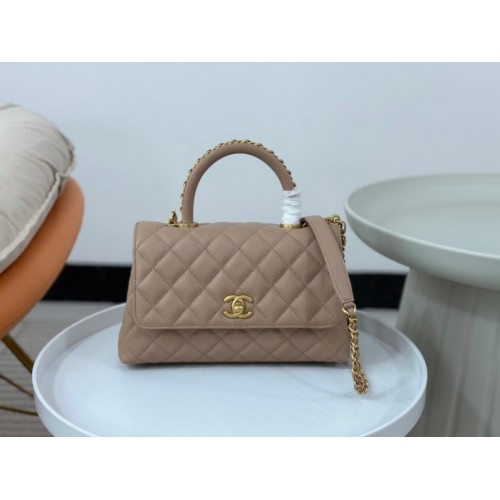 Chanel Coco Handle Brown Large Caviar Bag