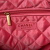 Chanel backpack pink leather AS3133