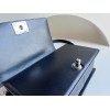 Chanel Medium Chevron Black Lampskin Boy Bag 25cm