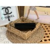 Chanel Woc CC chain black leather bag