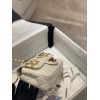 Chanel CF flap bag charms 2022 white