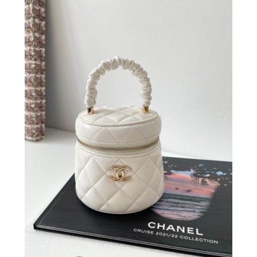 Chanel CC vanity white 2 way bag