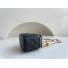 Chanel Small Vanity Classic Box On Chain Black Caviar Bag