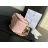 Chanel Vantiy Case Pink Leather Bag