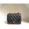 Chanel classic flap black 17cm bag
