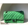 Chanel classic flap green 25cm bag
