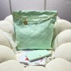 Chanel mint leather tote shopping large bag