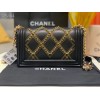 Chanel Leboy Black Flap Bag 25cm