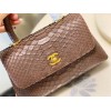 Chanel Coco Brown Python Mini Bag